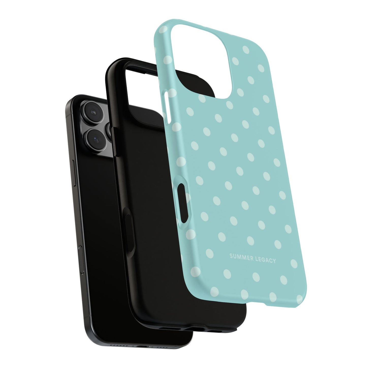 Teal Polka Dot iPhone Case