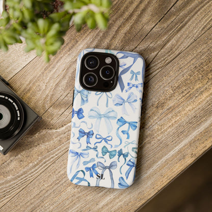 Blue Bows iPhone Case