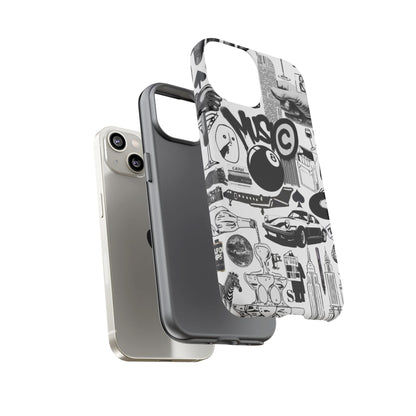 Black and White iPhone Case