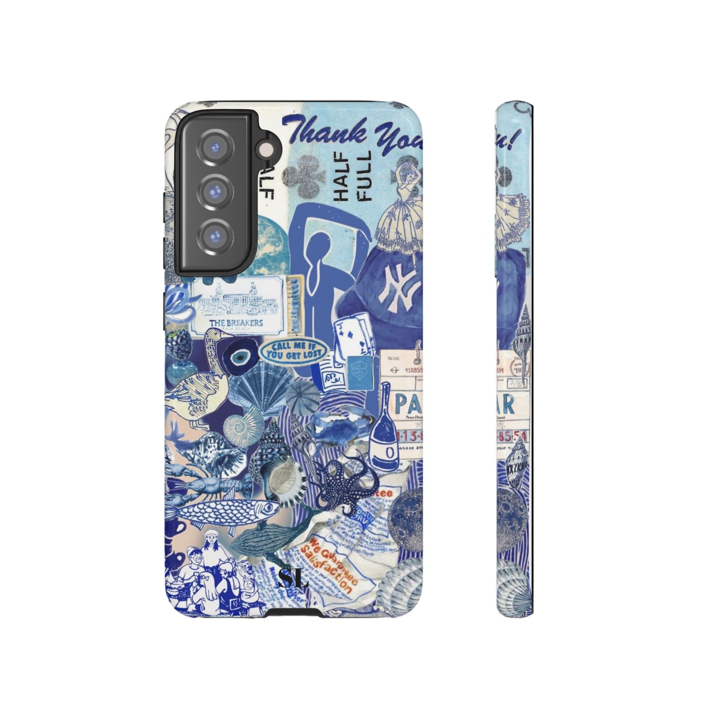 Blue Collage Samsung Case