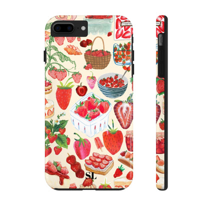 Strawberry Collage iPhone Case