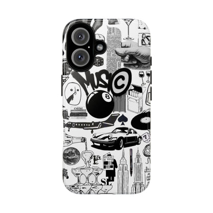 Black and White iPhone Case