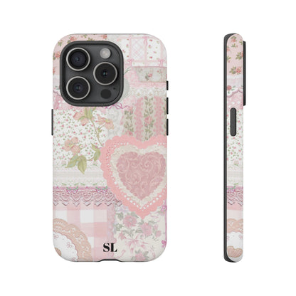 Blushing Floral Patchwork iPhone Case