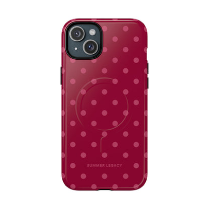 Berry Polka Dot MagSafe Case