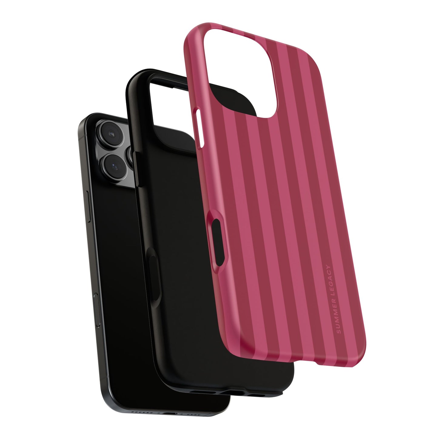 Berry Stripe iPhone Case
