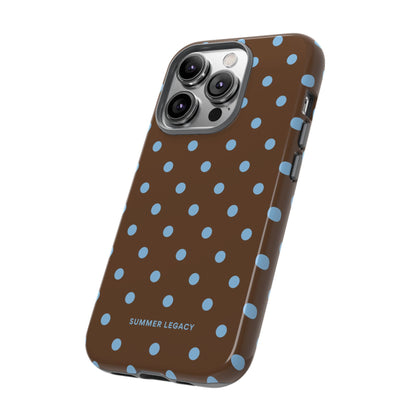 Mocha Polka Dot iPhone Case