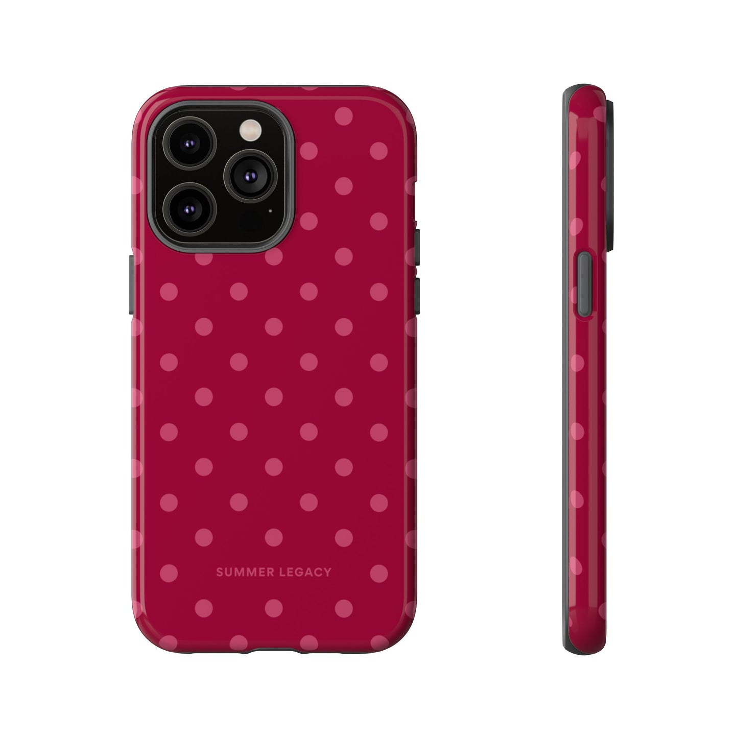 Berry Polka Dot iPhone Case