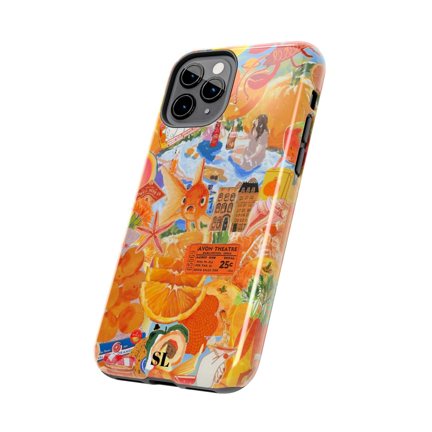 Orange Goldfish Collage iPhone Case