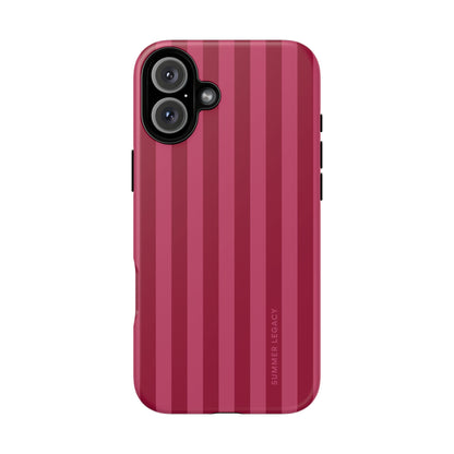 Berry Stripe iPhone Case