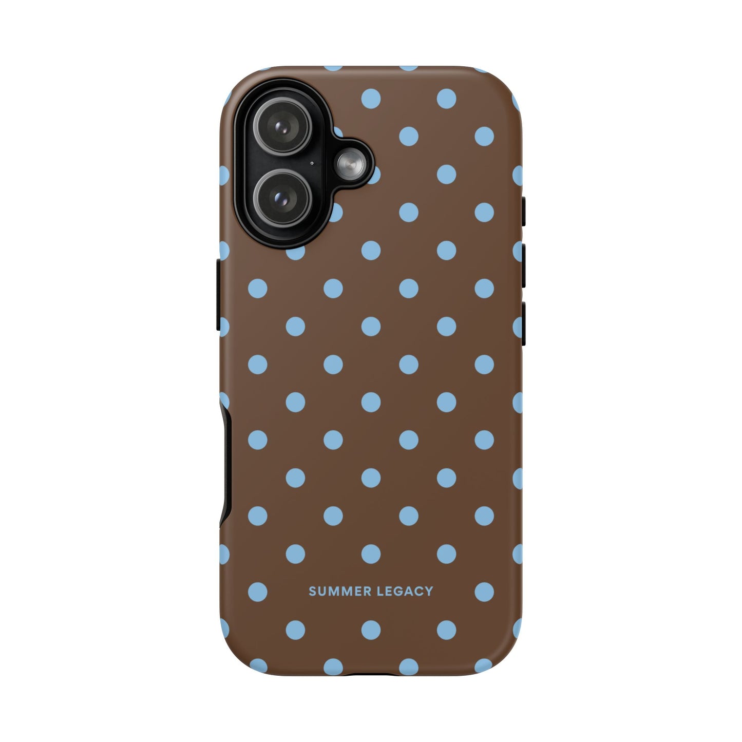 Mocha Polka Dot iPhone Case