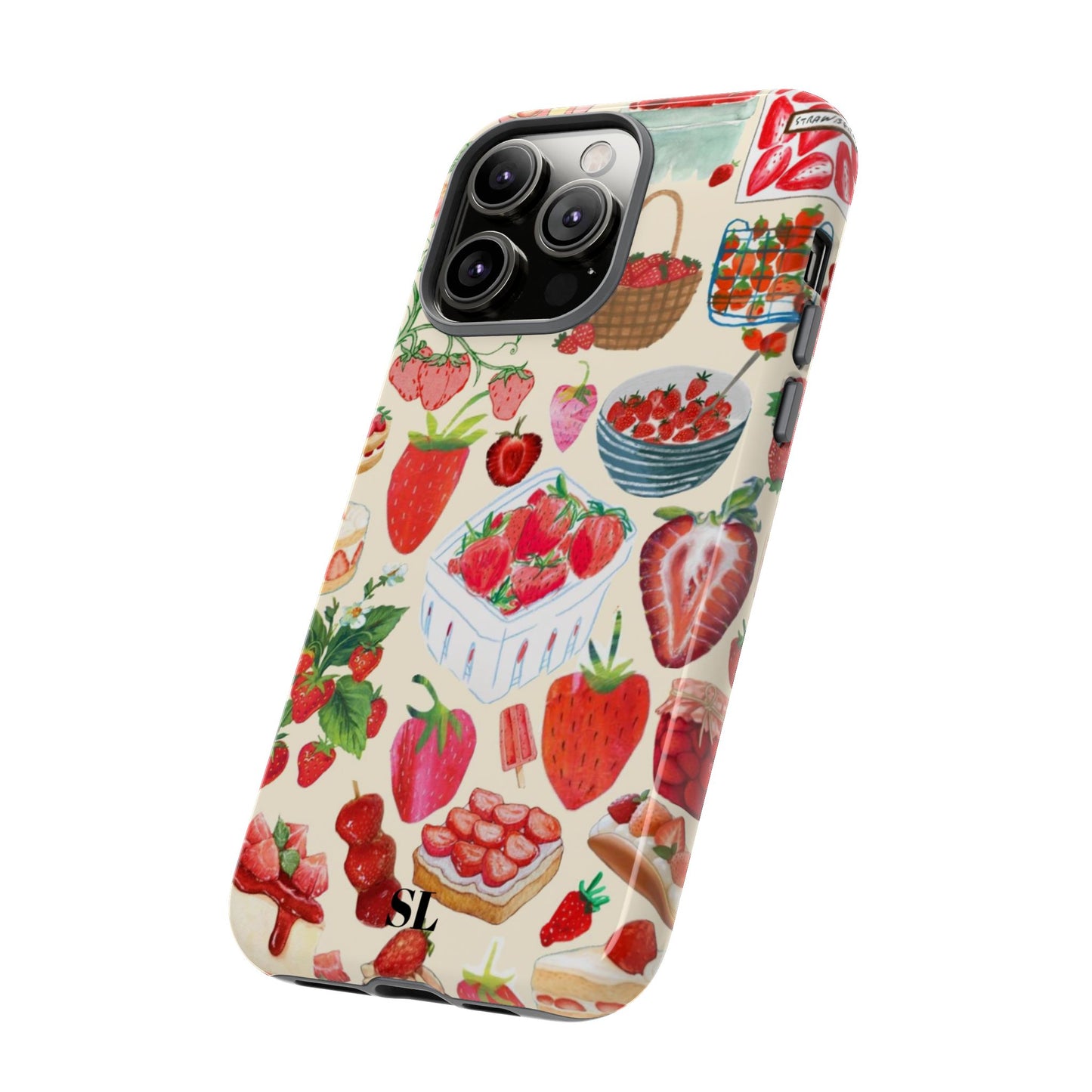Strawberry Collage iPhone Case