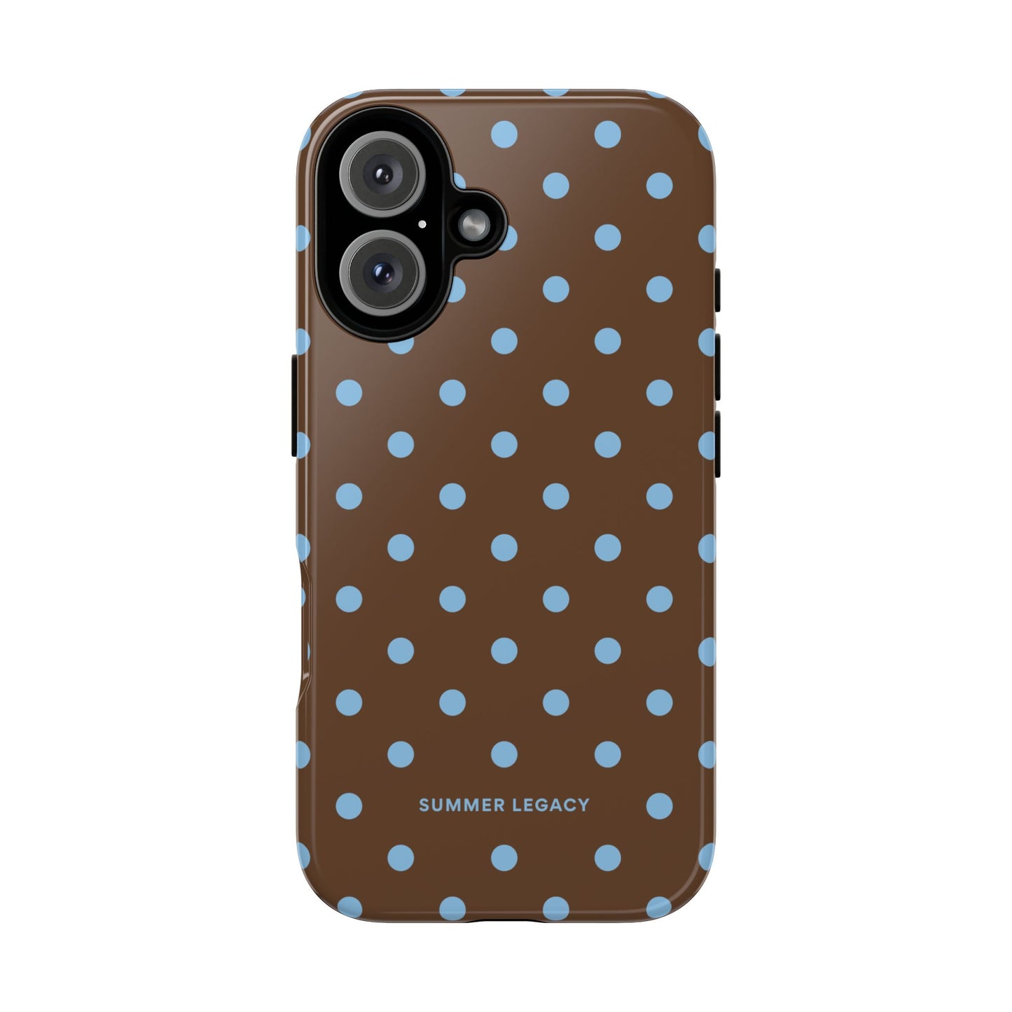 Mocha Polka Dot iPhone Case