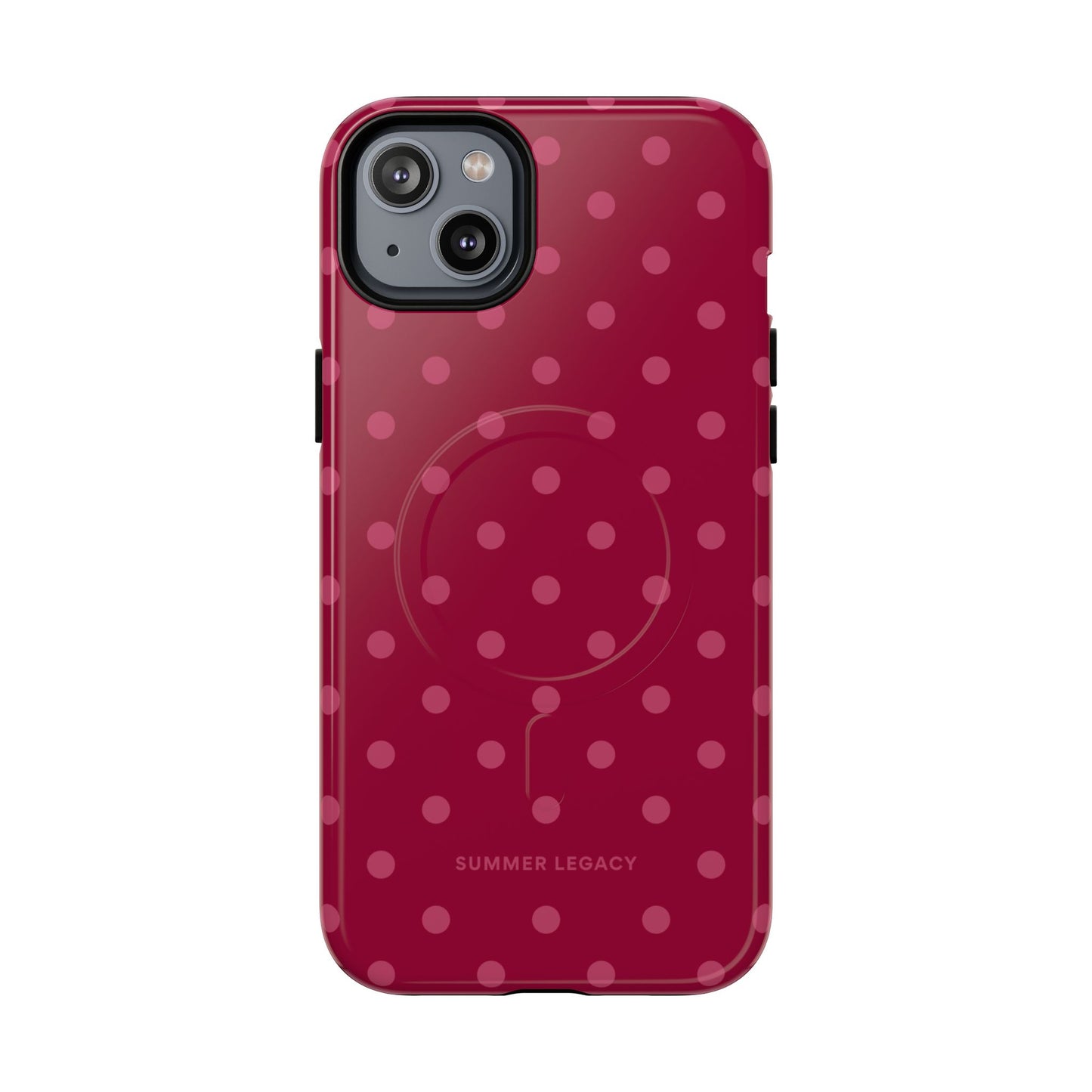 Berry Polka Dot MagSafe Case