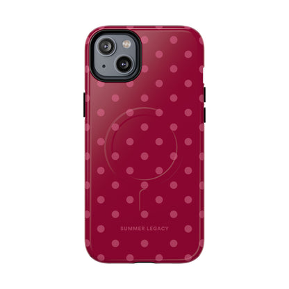 Berry Polka Dot MagSafe Case