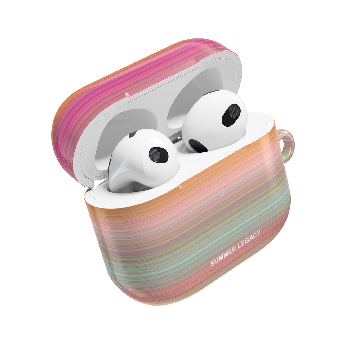 Champagne Ombre Stripe AirPod Case