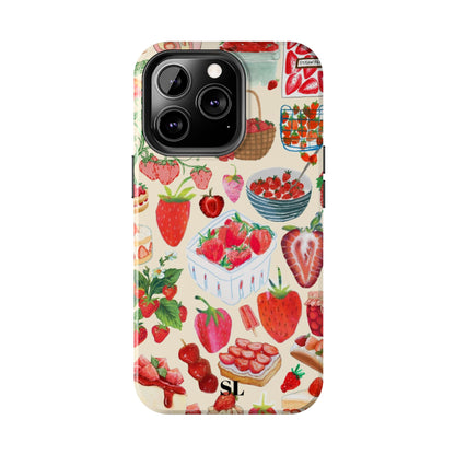 Strawberry Collage iPhone Case