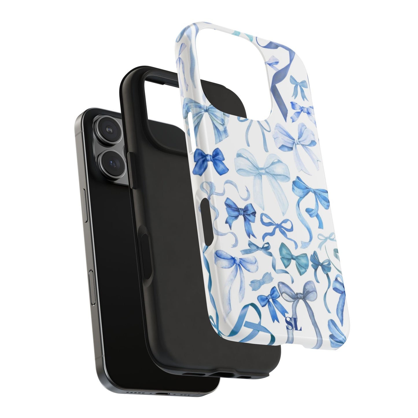 Blue Bows iPhone Case