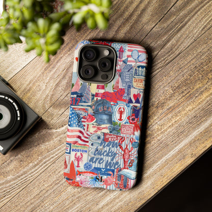 Red, White & Blue iPhone Case