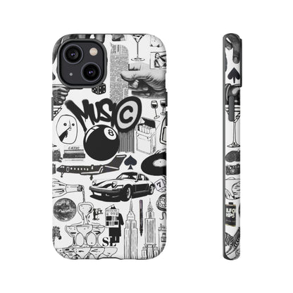 Black and White iPhone Case