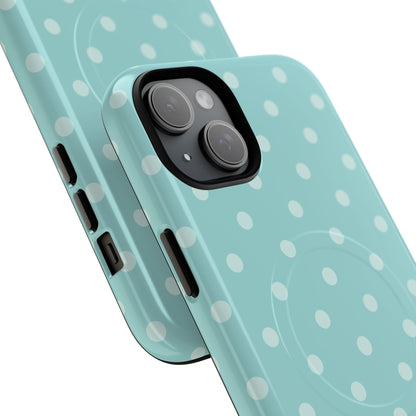 Teal Polka Dot MagSafe Case