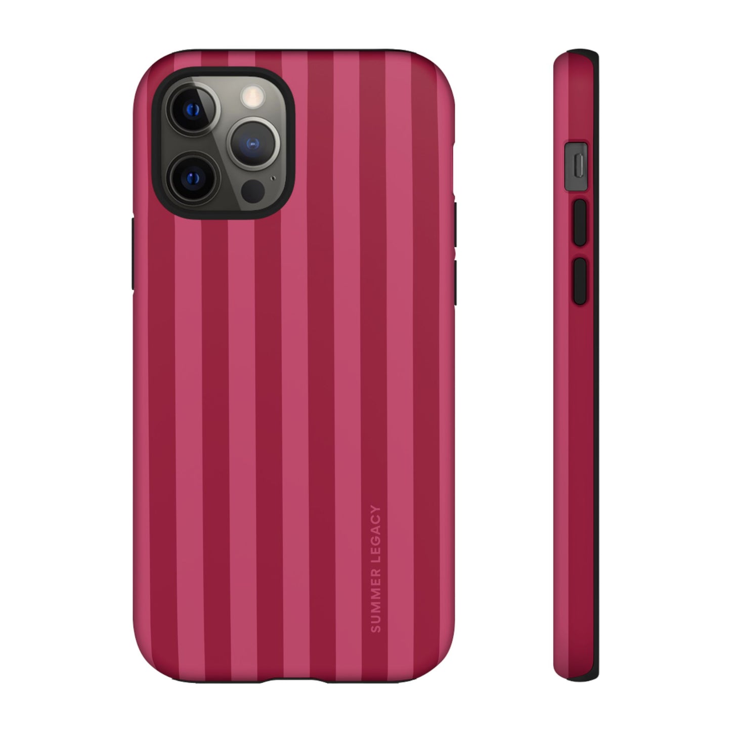 Berry Stripe iPhone Case