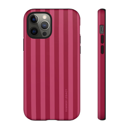 Berry Stripe iPhone Case