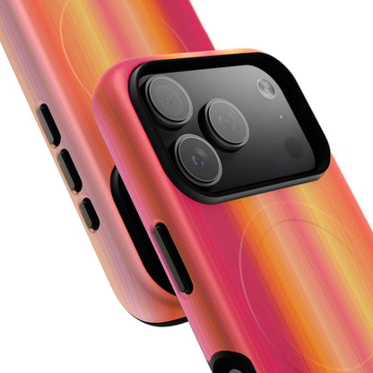Amber Glow Ombre Stripe MagSafe Case