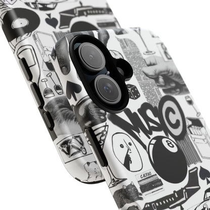 Black and White iPhone Case