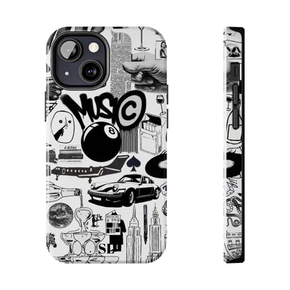 Black and White Collage iPhone Case