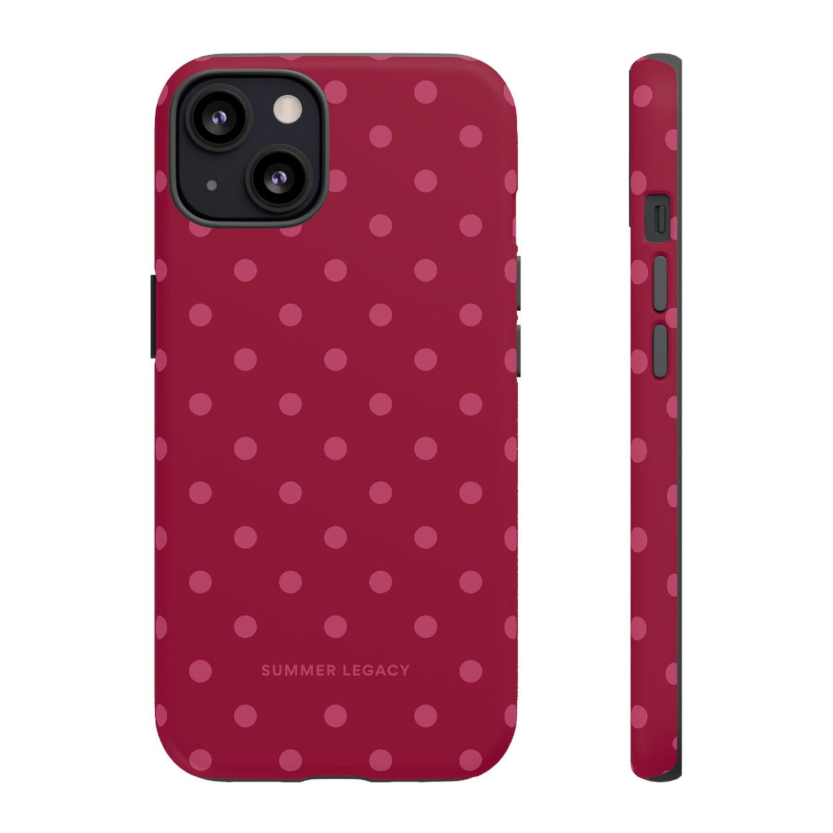 Berry Polka Dot iPhone Case
