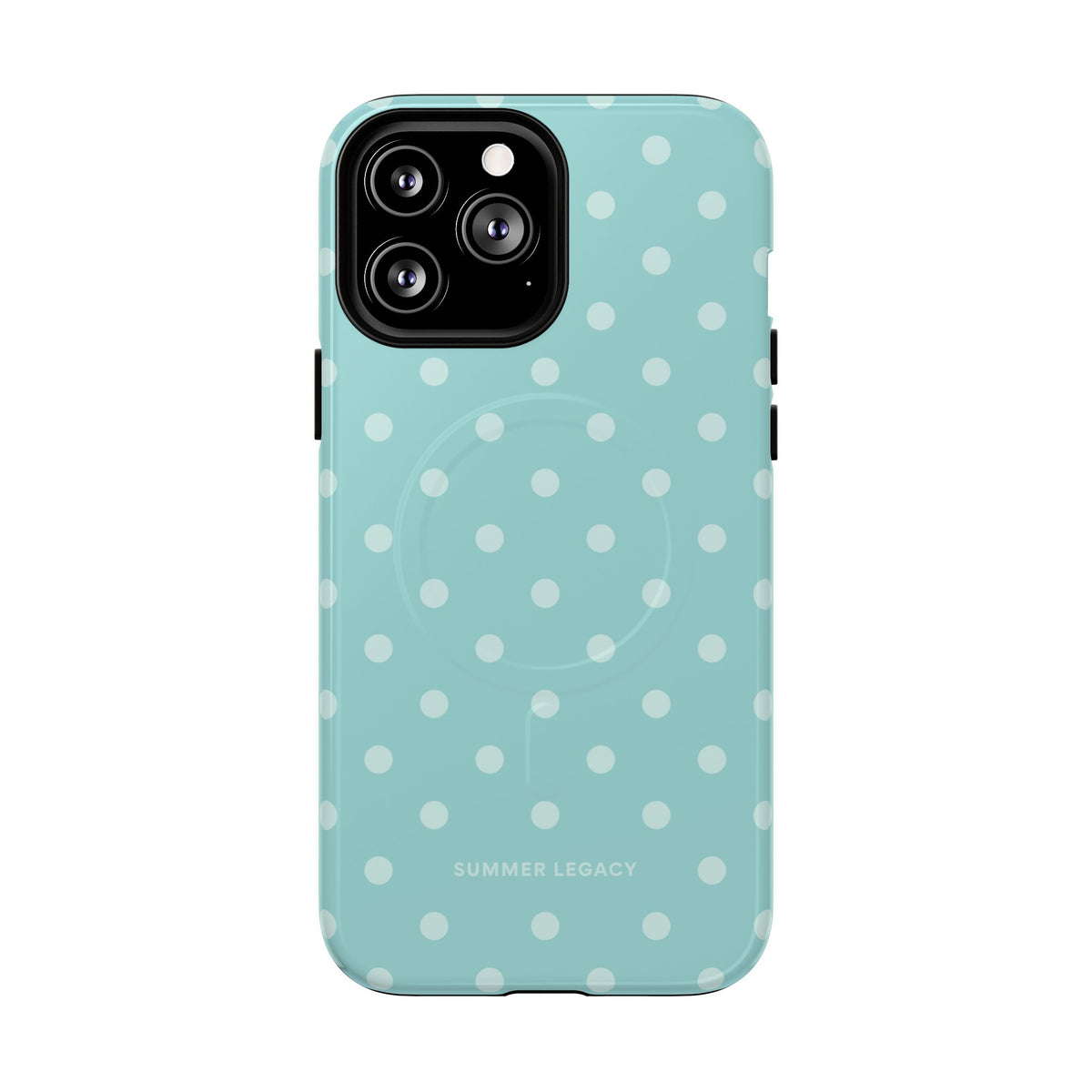 Teal Polka Dot MagSafe Case