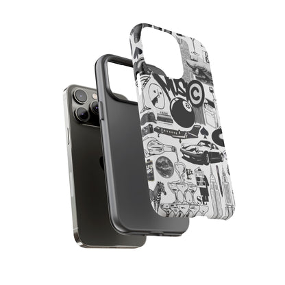 Black and White iPhone Case
