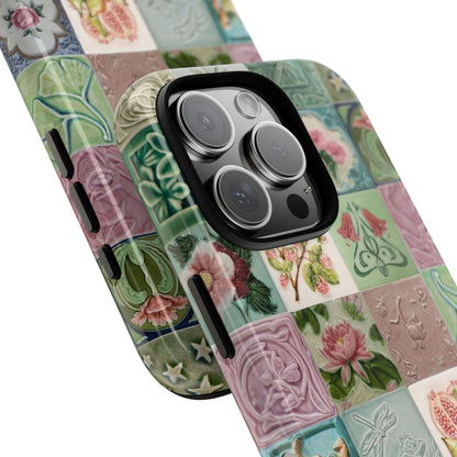 Garden Mosaic Tiles iPhone Case