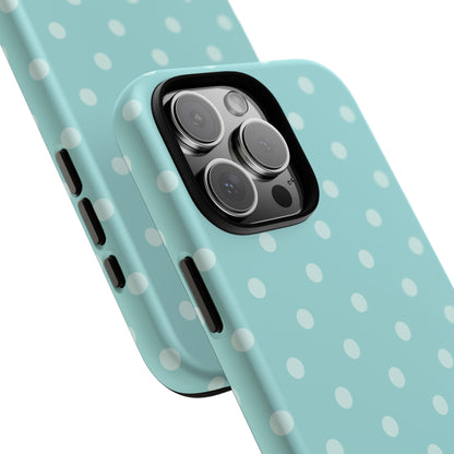 Teal Polka Dot iPhone Case