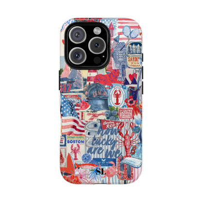 Red, White & Blue iPhone Case