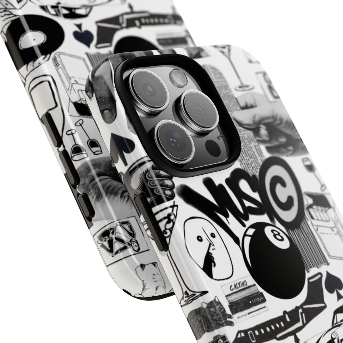 Black and White iPhone Case