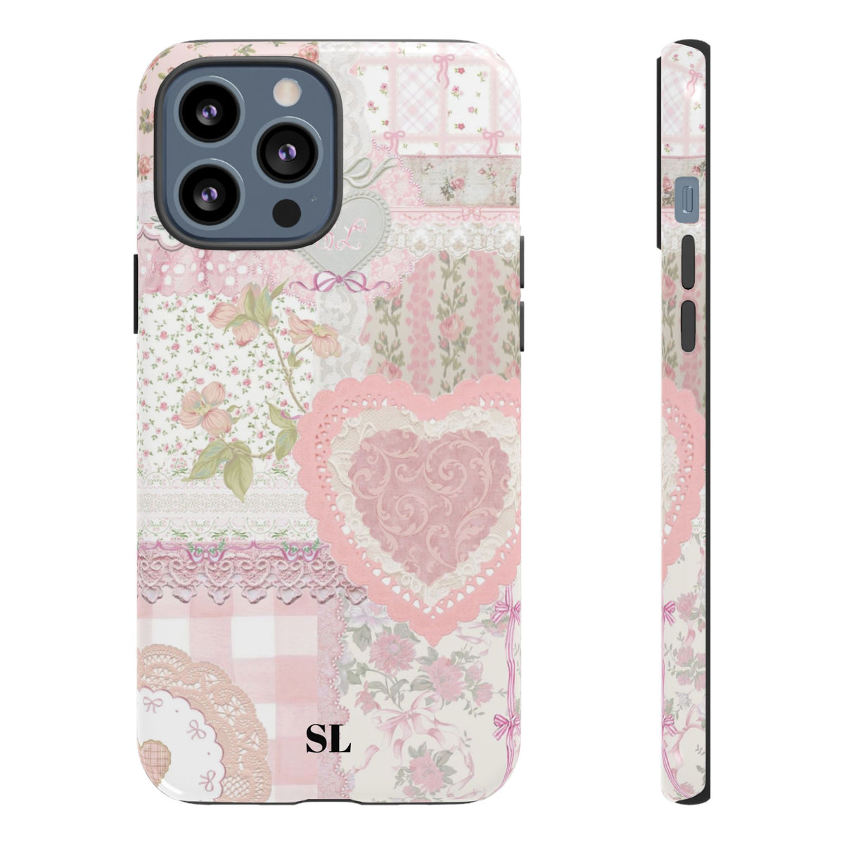 Blushing Floral Patchwork iPhone Case