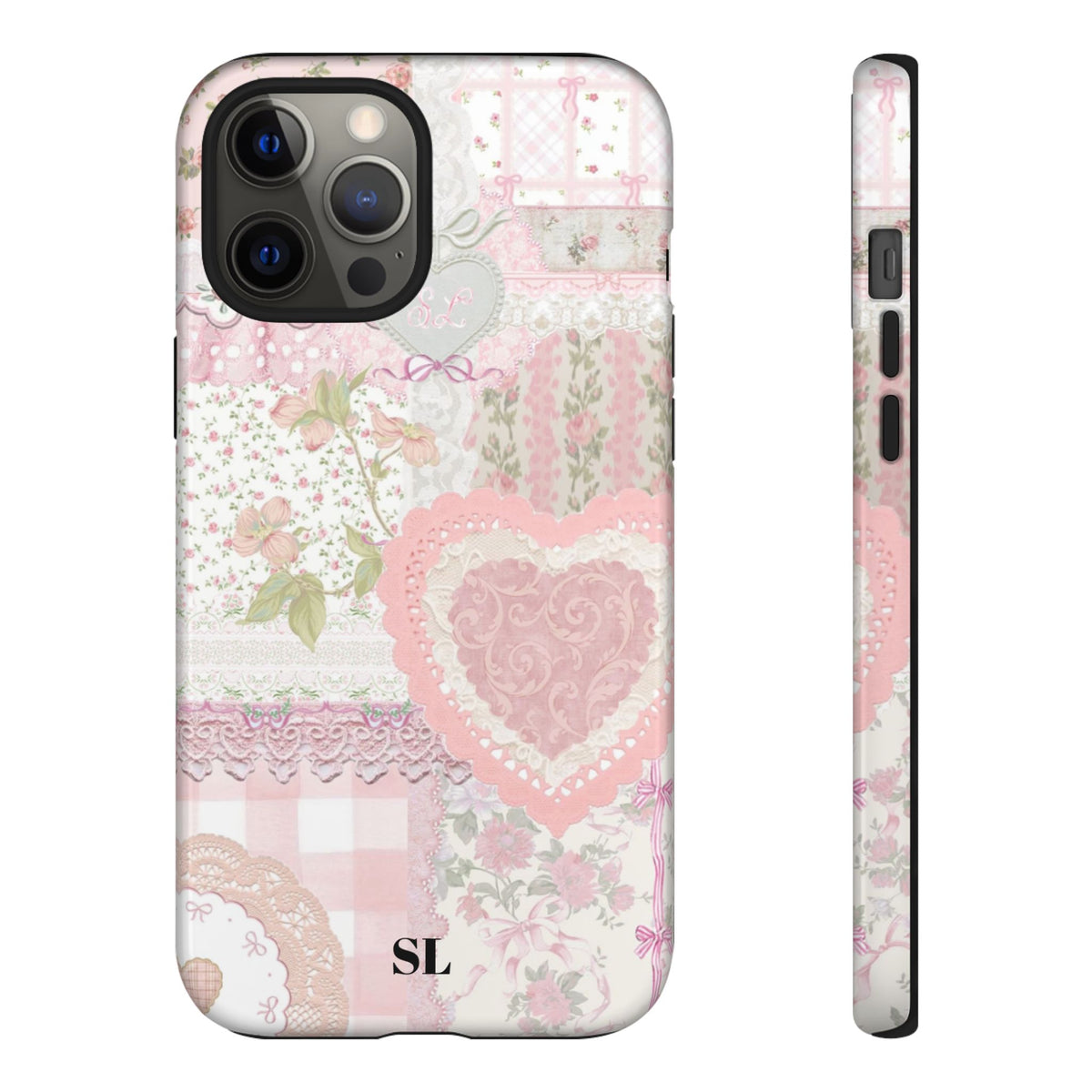 Blushing Floral Patchwork iPhone Case
