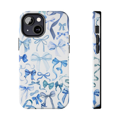 Blue Bows iPhone Case