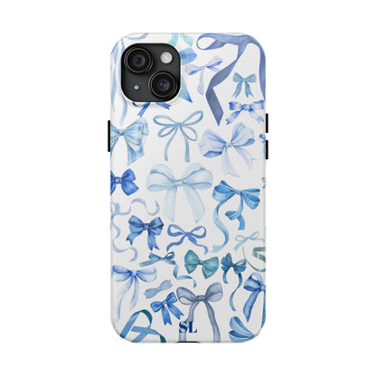 Blue Bows iPhone Case