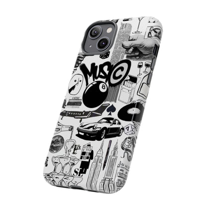Black and White iPhone Case