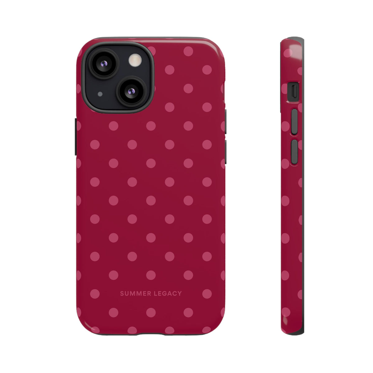 Berry Polka Dot iPhone Case