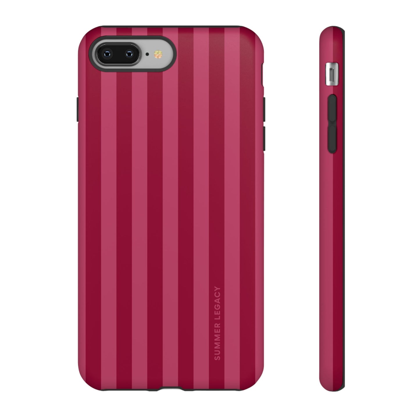 Berry Stripe iPhone Case
