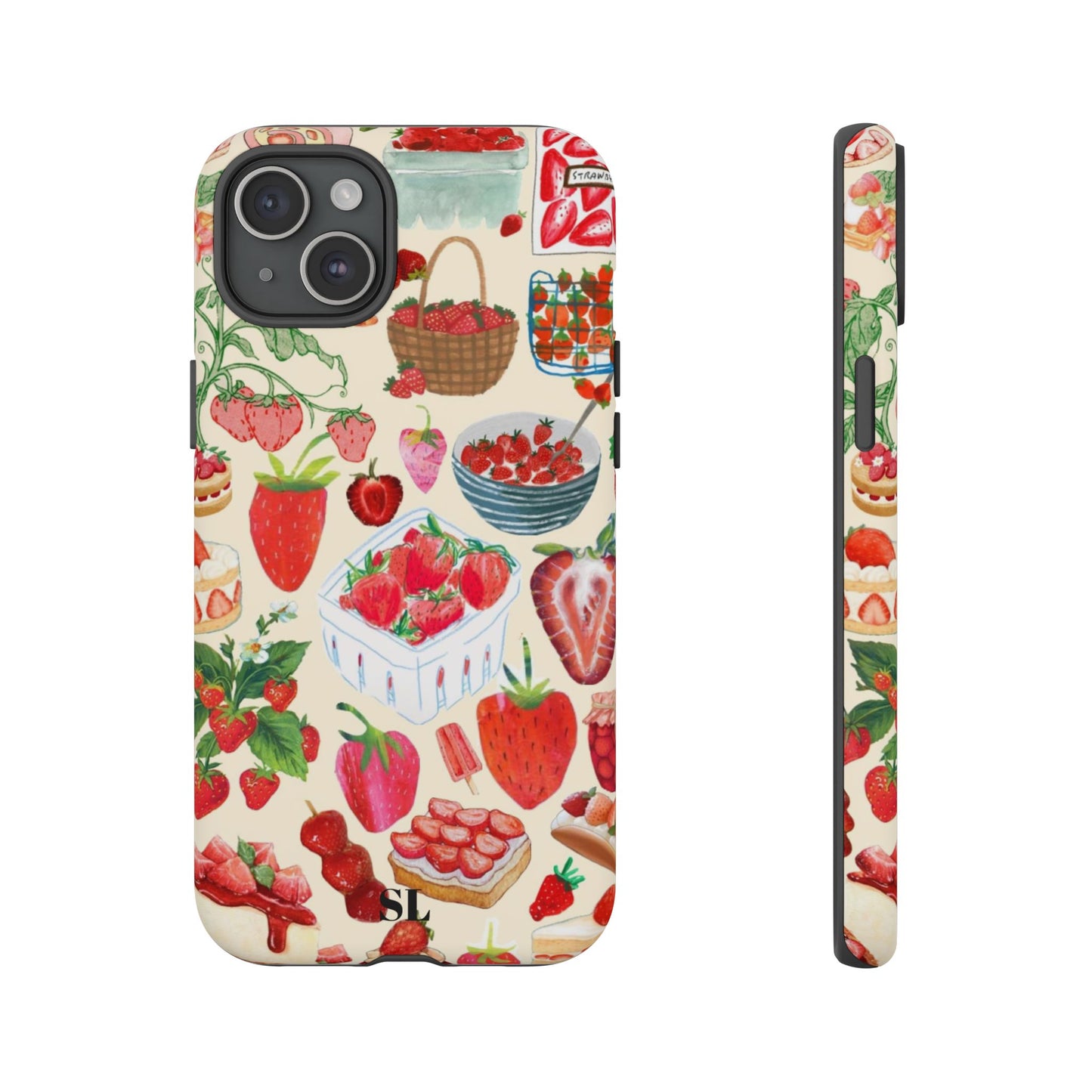 Strawberry Collage iPhone Case