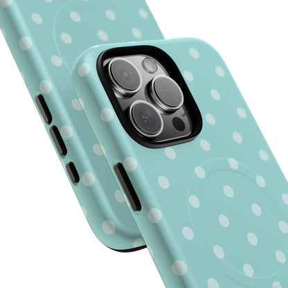 Teal Polka Dot MagSafe Case