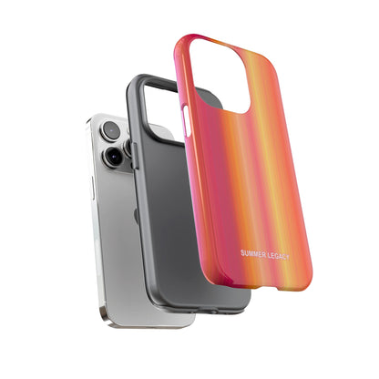 Amber Glow Ombre Stripe iPhone Case