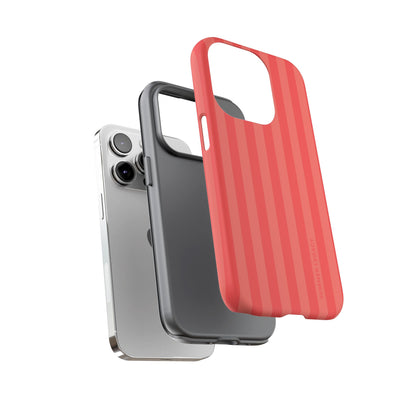 Coral Stripe iPhone Case