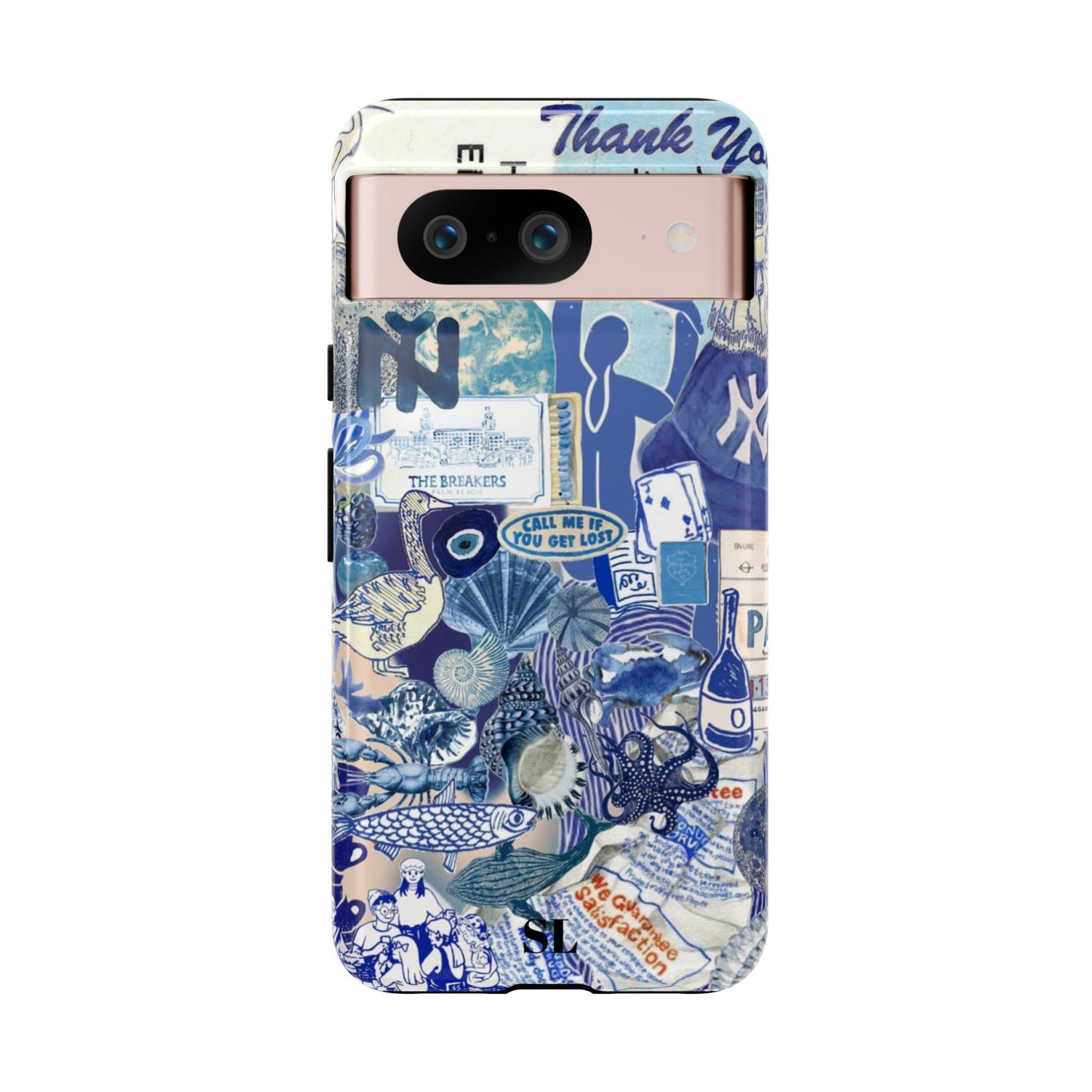 Blue Collage Google Pixel Case