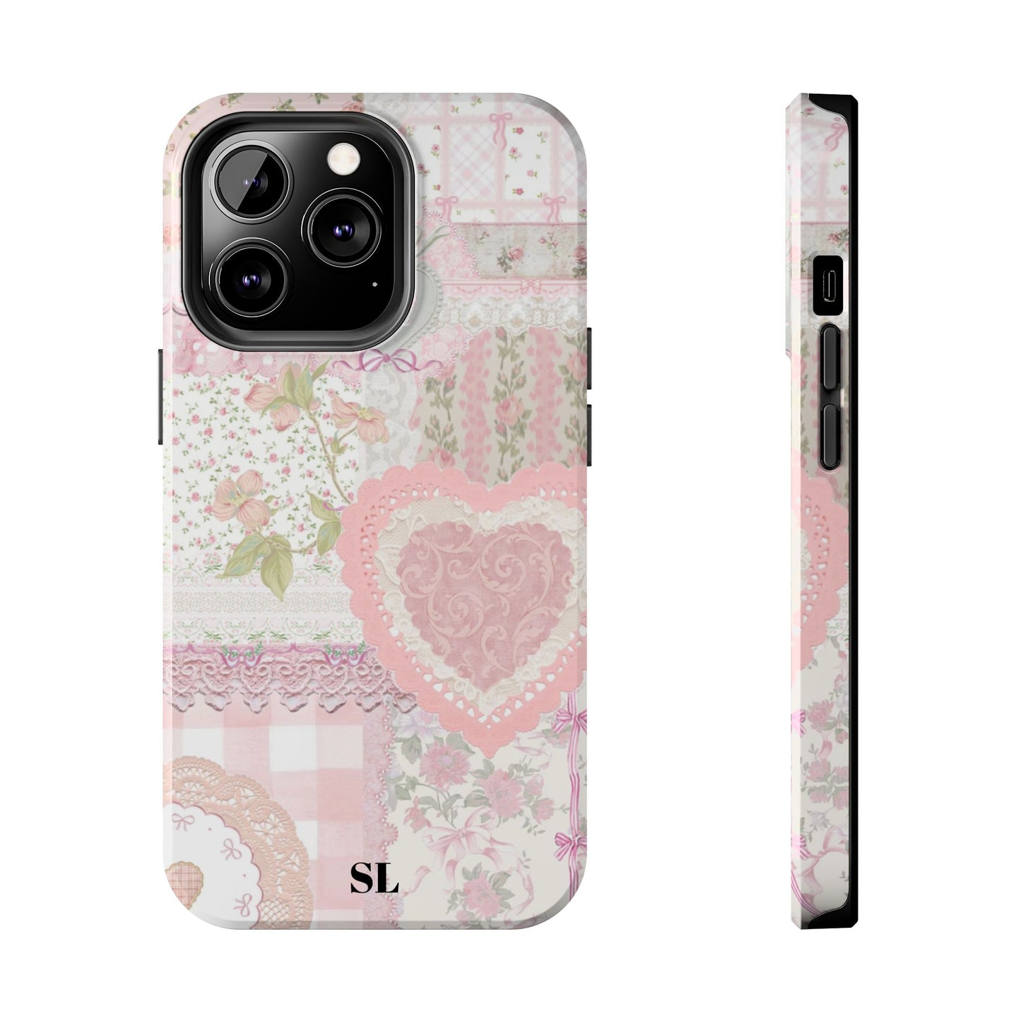 Blushing Floral Patchwork iPhone Case