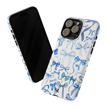 Blue Bows iPhone Case